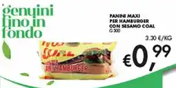 Superstore Coal Panini maxi per hamburger con sesamo coal offerta