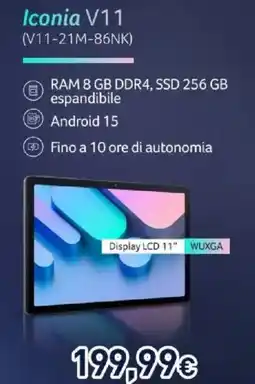 Unieuro Iconia V11 offerta