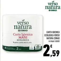 Conad Margherita Carta Igienica Maxi Ecologica Verso Natura Conad offerta