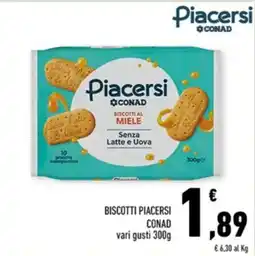 Conad Margherita Biscotti Piacersi offerta
