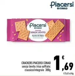 Conad Margherita Crackers Piacersi Conad offerta