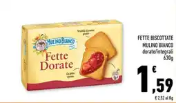 Conad Margherita Fette Dorate Mulino Bianco offerta