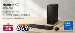 Unieuro Aspire XC offerta
