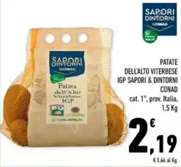 Conad Margherita Patate dell'Alto Viterbese IGP Sapori & Dintorni offerta