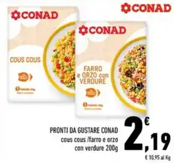 Conad Margherita Cous cous / farro e orzo con verdure offerta