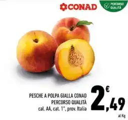 Conad Margherita Pesche a polpa gialla Conad offerta