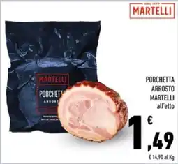Conad Margherita Porchetta arrosto Martelli offerta