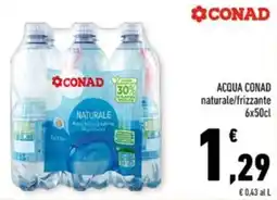 Conad Margherita Acqua Conad naturale offerta