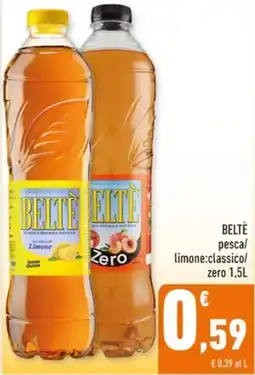 Conad Margherita Beltè pesca/limone:classico/zero offerta