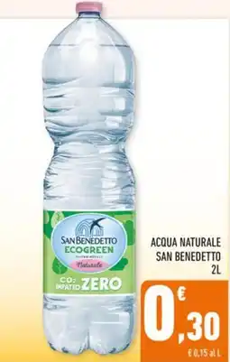 Conad Margherita Acqua naturale San Benedetto offerta