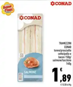 Conad Margherita Tramezzini Conad Salmone offerta