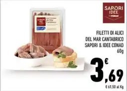 Conad Margherita Filetti di alici del Mar Cantabrico Sapori & Idee Conad offerta