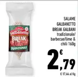 Conad Margherita Salame Galbanetto Break offerta