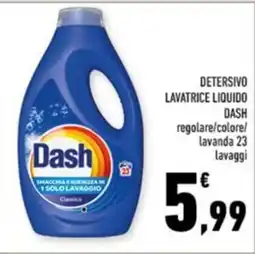 Conad Margherita Detersivo lavatrice liquido Dash offerta