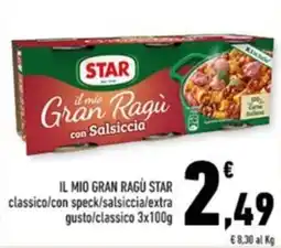 Conad Margherita Il mio Gran Ragù Star con Salsiccia offerta