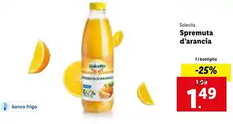 Lidl Solevita Spremuta d'arancia 1l offerta
