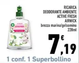 Conad Margherita Air Wick deodorante ambiente active fresh offerta