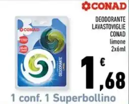 Conad Margherita Deodorante lavastoviglie Conad limone offerta