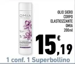 Conad Margherita Olio siero corpo elasticizzante Omia offerta