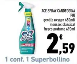Conad Margherita Ace spray candeggina offerta