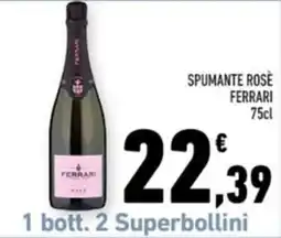 Conad Margherita Spumante rosé Ferrari offerta
