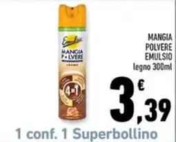 Conad Margherita Emulsio mangia polvere legno offerta
