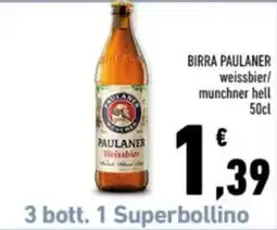 Conad Margherita Paulaner Weissbier offerta