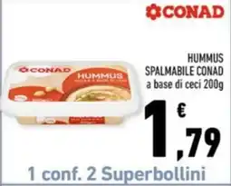 Conad Margherita Hummus spalmabile Conad offerta