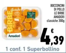 Conad Margherita Bocconcini di pollo le birbe amadori classiche offerta