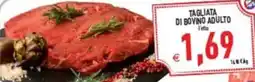 Pim Supermercati Tagliata di bovino adulto offerta