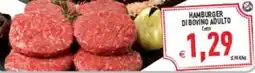Pim Supermercati Hamburger di bovino adulto offerta