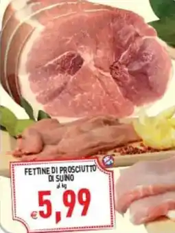 Pim Supermercati Fettine di prosciutto di suino offerta