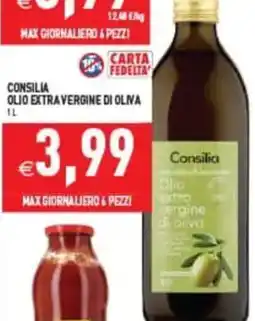 Pim Supermercati Consilia olio extra vergine di oliva offerta