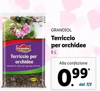 Lidl Grandiol Terriccio per orchidee 5L offerta