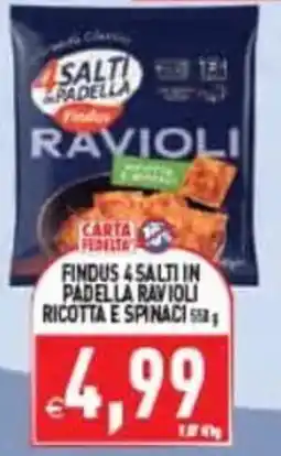 Pim Supermercati Findus 4 Salti in Padella Ravioli Ricotta e Spinaci offerta