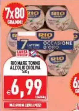 Pim Supermercati Rio Mare Tonno all'olio di oliva offerta