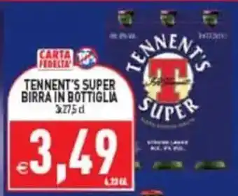 Tennent's Super birra in bottiglia