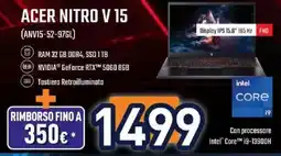 Unieuro Acer Nitro V 15 offerta
