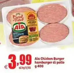 Elite Aia Chicken Burger hamburger di pollo offerta