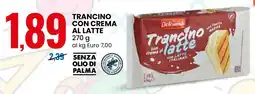 Eurospin Trancino con crema al latte Dolciando offerta