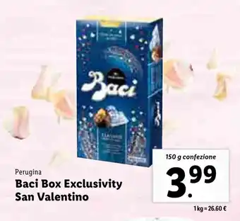 Lidl Perugina Baci Box Exclusivity San Valentino 150g offerta