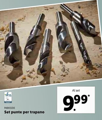 Lidl Parkside Set punte per trapano offerta