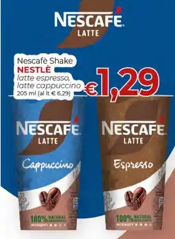 Maxi Nonna Isa Nestle Nescafé Shake latte espresso, latte cappuccino offerta