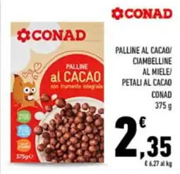 Conad City Palline al cacao Conad offerta