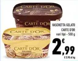Conad City Vaschetta gelato Carte d'Or offerta
