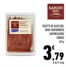 Conad City Filetti di alici del Mar Cantabrico Sapori&Idee Conad offerta