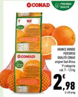 Conad City Arance bionde Percorso Qualità Conad offerta