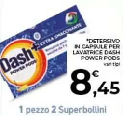 Conad City Detersivo in capsule per lavatrice Dash Power Pods offerta