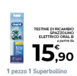 Conad City Testine di ricambio spazzolino elettrico Oral B offerta