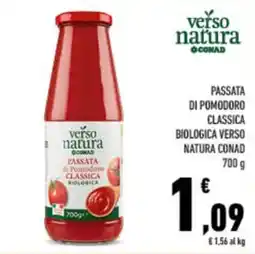 Conad City Passata di Pomodoro Classica Biologica Verso Natura Conad offerta